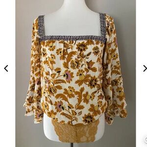 Free People Blooming Borders Bodysuit .